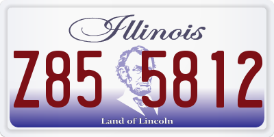IL license plate Z855812