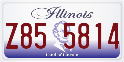 IL license plate Z855814