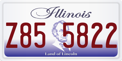 IL license plate Z855822