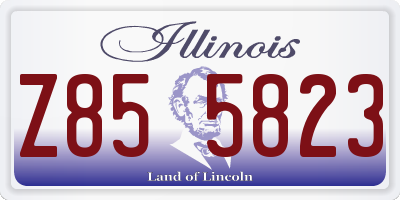 IL license plate Z855823