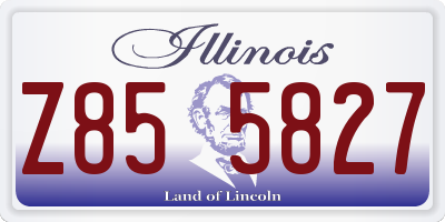 IL license plate Z855827