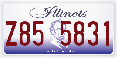 IL license plate Z855831