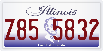 IL license plate Z855832