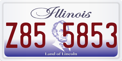 IL license plate Z855853