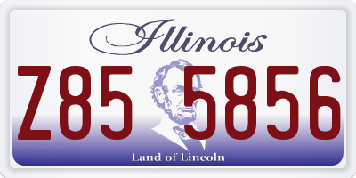 IL license plate Z855856