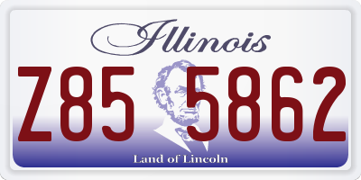 IL license plate Z855862