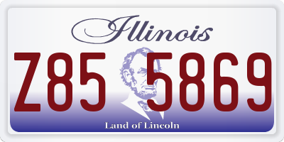 IL license plate Z855869