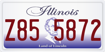 IL license plate Z855872