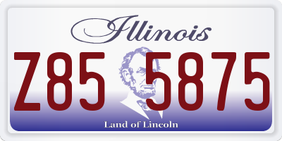 IL license plate Z855875