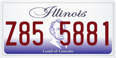 IL license plate Z855881