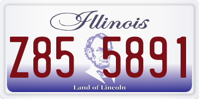 IL license plate Z855891