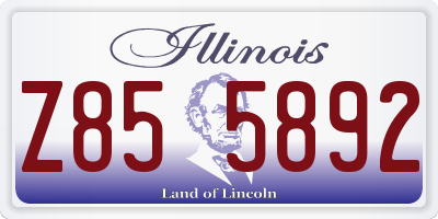 IL license plate Z855892