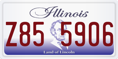 IL license plate Z855906