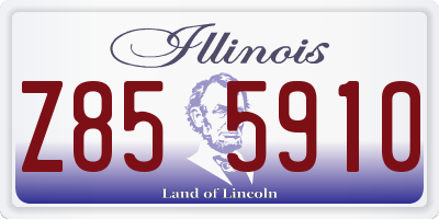 IL license plate Z855910
