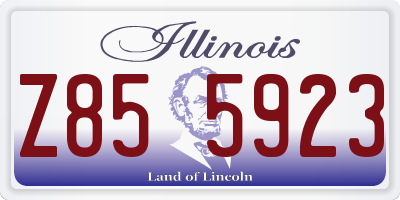 IL license plate Z855923
