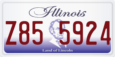 IL license plate Z855924