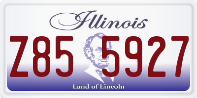 IL license plate Z855927