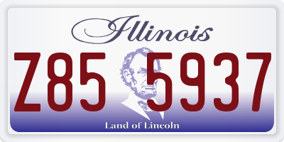 IL license plate Z855937
