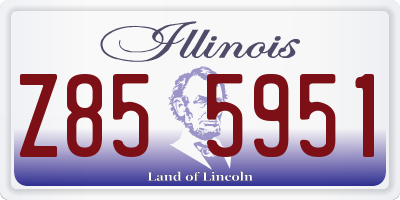 IL license plate Z855951