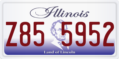 IL license plate Z855952