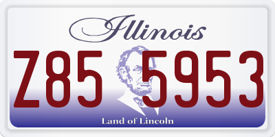 IL license plate Z855953