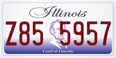 IL license plate Z855957