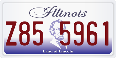 IL license plate Z855961
