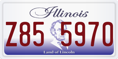 IL license plate Z855970