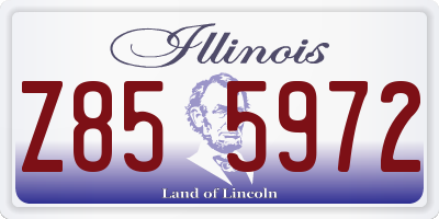 IL license plate Z855972