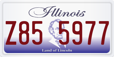 IL license plate Z855977