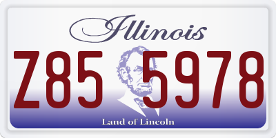IL license plate Z855978