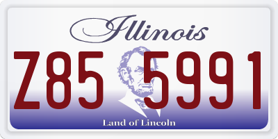 IL license plate Z855991