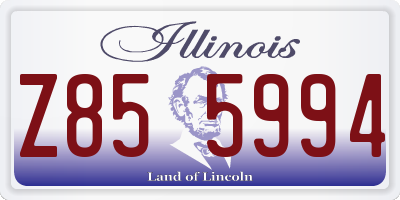 IL license plate Z855994