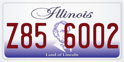 IL license plate Z856002