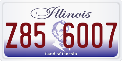 IL license plate Z856007