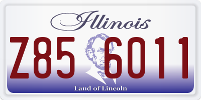 IL license plate Z856011