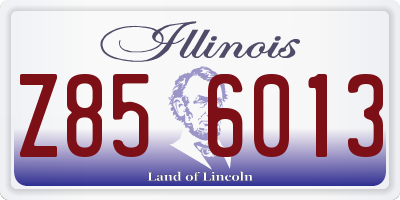 IL license plate Z856013