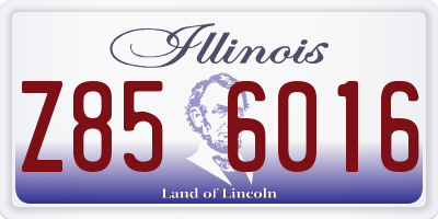 IL license plate Z856016