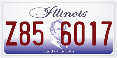 IL license plate Z856017