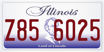 IL license plate Z856025
