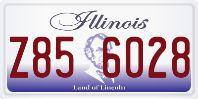 IL license plate Z856028