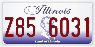 IL license plate Z856031