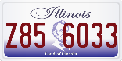 IL license plate Z856033