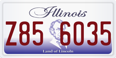 IL license plate Z856035