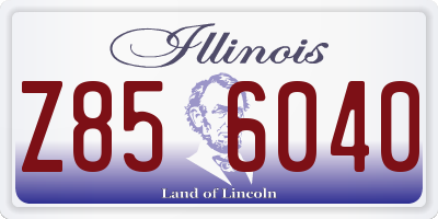 IL license plate Z856040