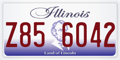 IL license plate Z856042