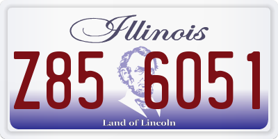 IL license plate Z856051