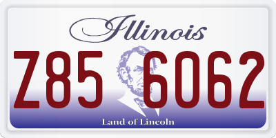 IL license plate Z856062