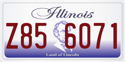IL license plate Z856071
