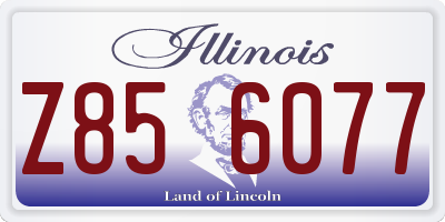 IL license plate Z856077